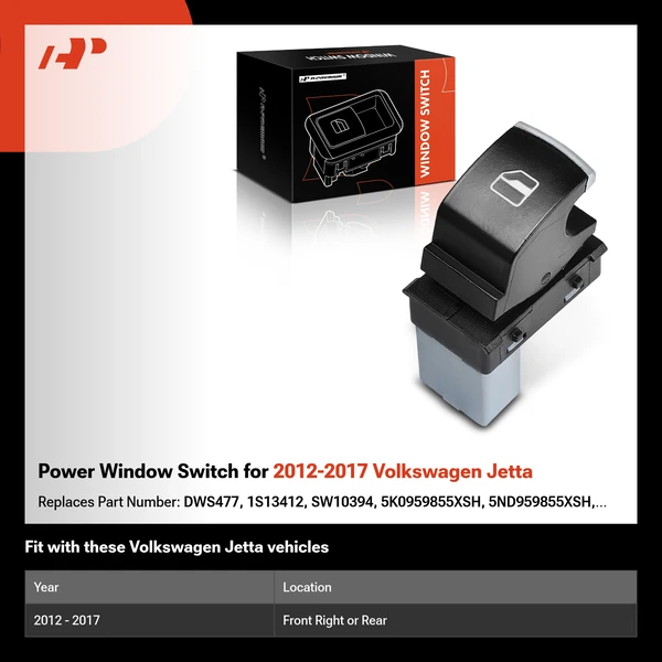 Power Window Switch for 2012-2017 Volkswagen Jetta