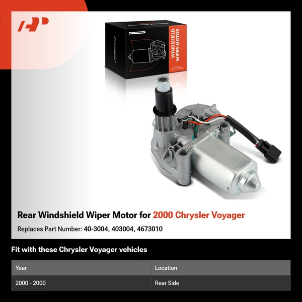Rear Windshield Wiper Motor for 2000 Chrysler Voyager