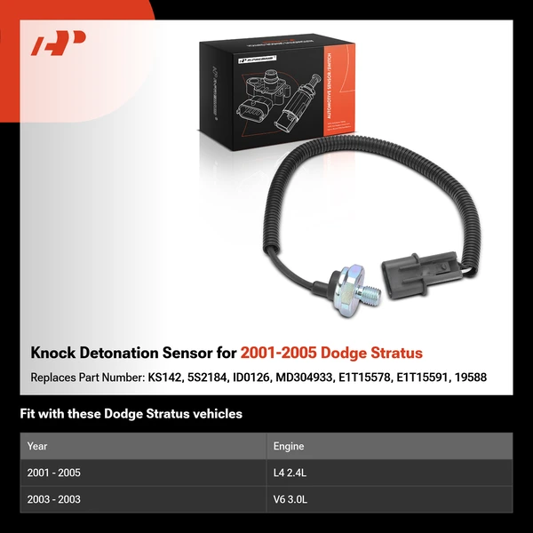 Knock Detonation Sensor for 2001-2005 Dodge Stratus