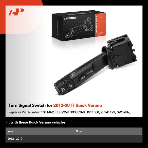 Turn Signal Switch for 2012-2017 Buick Verano