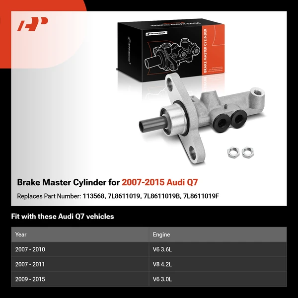 Brake Master Cylinder for 2007-2015 Audi Q7
