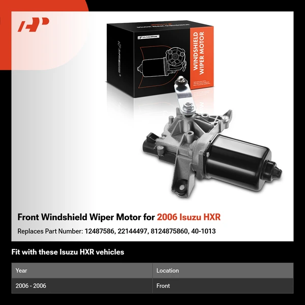 Front Windshield Wiper Motor for 2006 Isuzu HXR