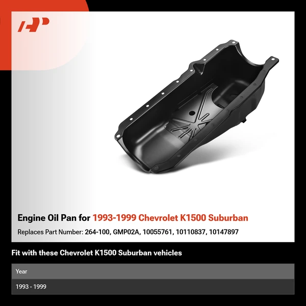 Engine Oil Pan for 1993-1999 Chevrolet K1500 Suburban
