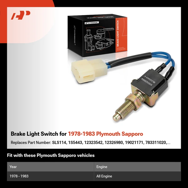 Brake Light Switch for 1978-1983 Plymouth Sapporo