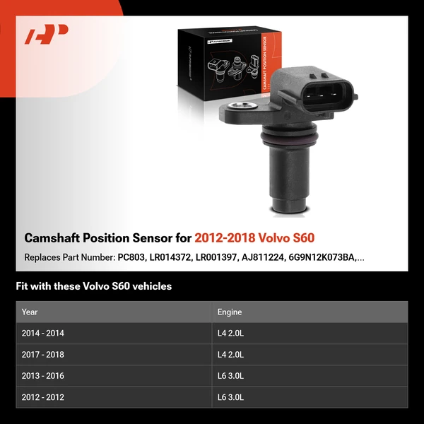 Camshaft Position Sensor for 2012-2018 Volvo S60