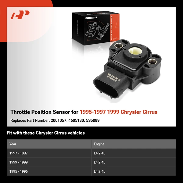 Throttle Position Sensor for 1995-1997 1999 Chrysler Cirrus