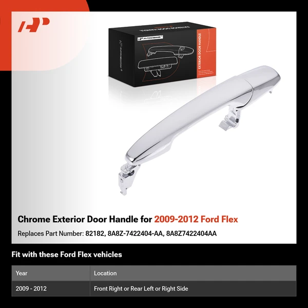 Chrome Exterior Door Handle for 2009-2012 Ford Flex