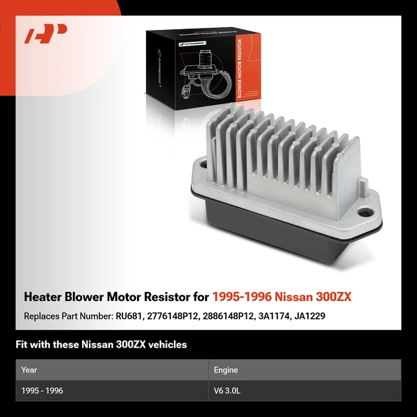 Heater Blower Motor Resistor for 1995-1996 Nissan 300ZX