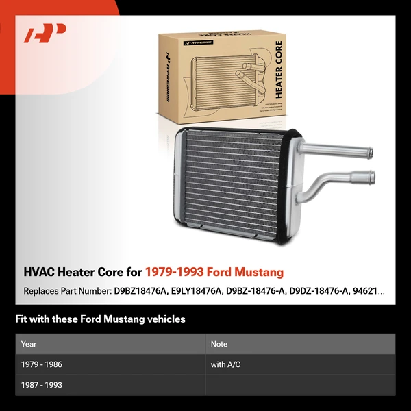 HVAC Heater Core for 1979-1993 Ford Mustang