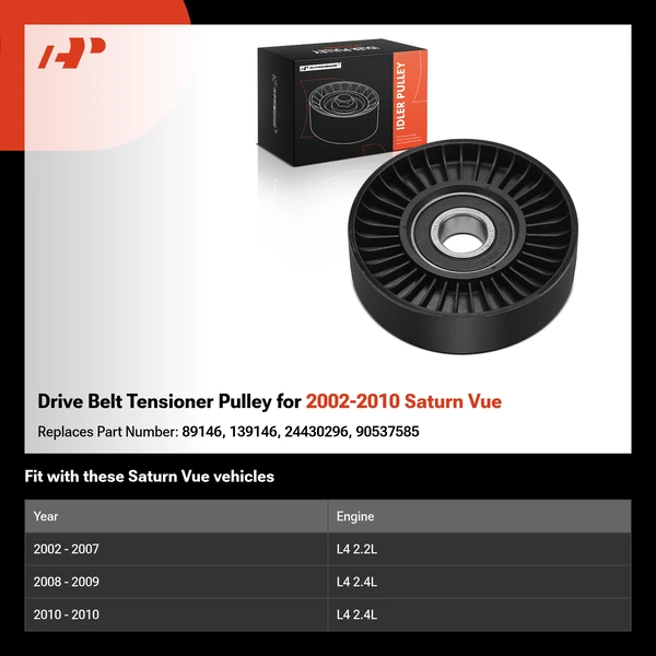Drive Belt Tensioner Pulley for 2002-2010 Saturn Vue