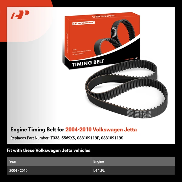 Engine Timing Belt for 2004-2010 Volkswagen Jetta