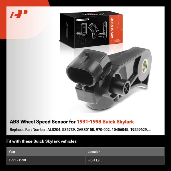 ABS Wheel Speed Sensor for 1991-1998 Buick Skylark