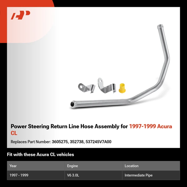 Power Steering Return Line Hose Assembly for 1997-1999 Acura CL