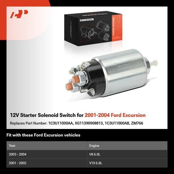 12V Starter Solenoid Switch for 2001-2004 Ford Excursion