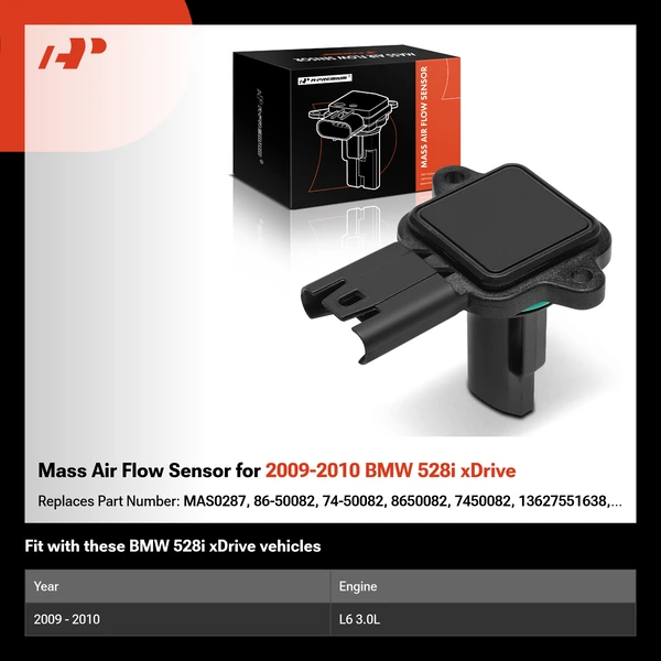 Mass Air Flow Sensor for 2009-2010 BMW 528i xDrive