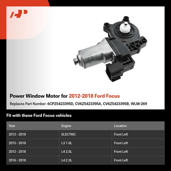 Power Window Motor for 2012-2018 Ford Focus