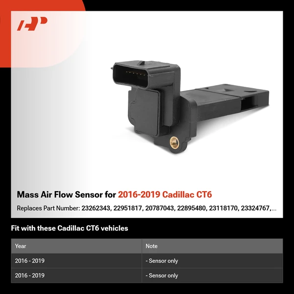 Mass Air Flow Sensor for 2016-2019 Cadillac CT6