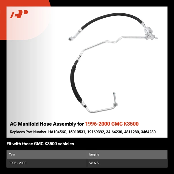 AC Manifold Hose Assembly for 1996-2000 GMC K3500