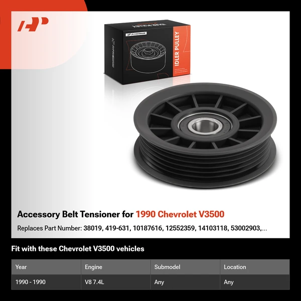 Accessory Belt Tensioner for 1990 Chevrolet V3500
