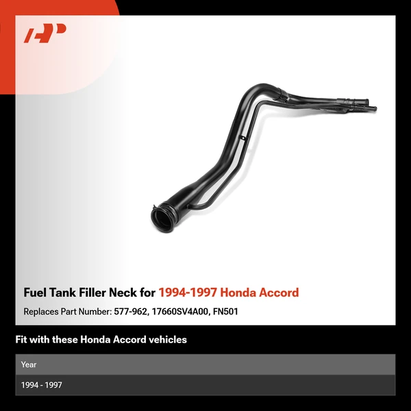 Fuel Tank Filler Neck for 1994-1997 Honda Accord