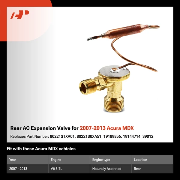 Rear AC Expansion Valve for 2007-2013 Acura MDX