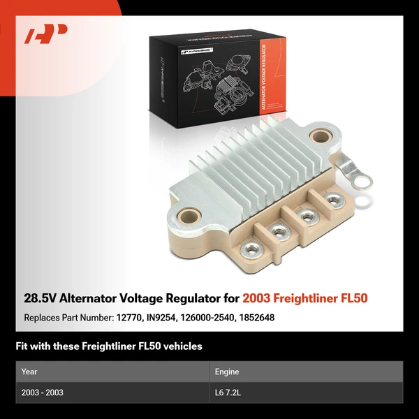 28.5V Alternator Voltage Regulator for 2003 Freightliner FL50