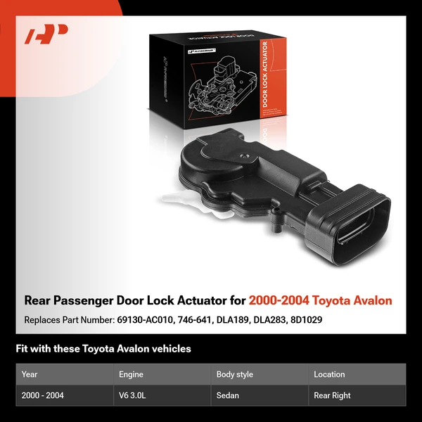 Rear Passenger Door Lock Actuator for 2000-2004 Toyota Avalon