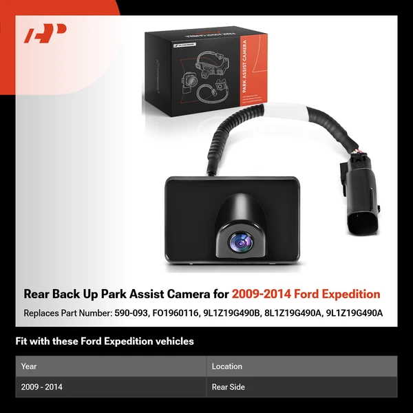 Rear Back Up Park Assist Camera for 2009-2014 Ford Expedition