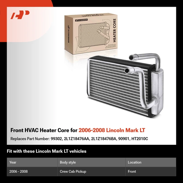 Front HVAC Heater Core for 2006-2008 Lincoln Mark LT