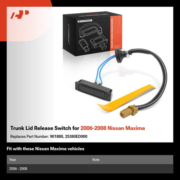 Trunk Lid Release Switch for 2006-2008 Nissan Maxima