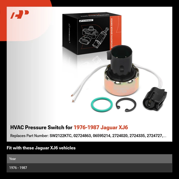 HVAC Pressure Switch for 1976-1987 Jaguar XJ6