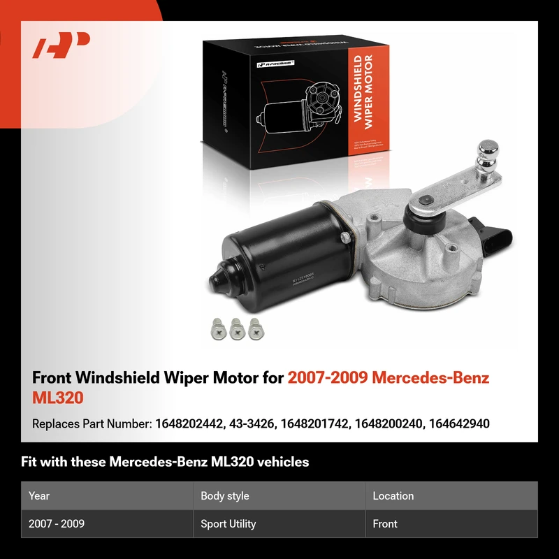 Front Windshield Wiper Motor for 2007-2009 Mercedes-Benz ML320