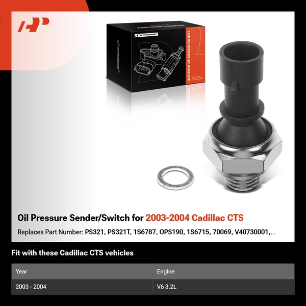 Oil Pressure Sender/Switch for 2003-2004 Cadillac CTS