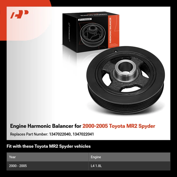 Engine Harmonic Balancer for 2000-2005 Toyota MR2 Spyder