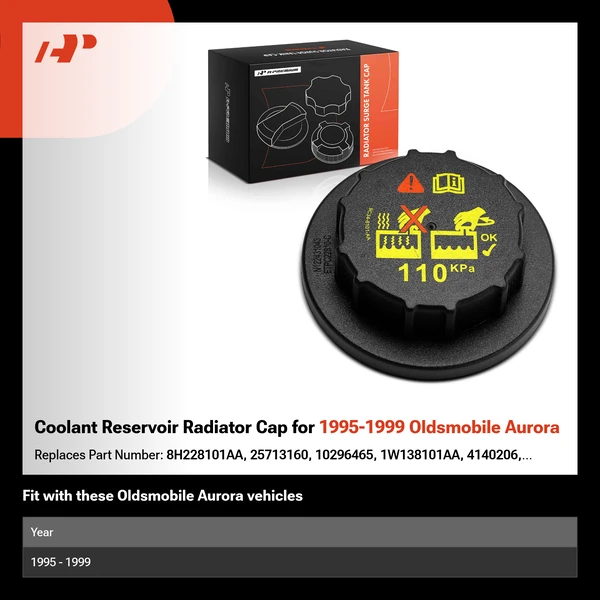 Coolant Reservoir Radiator Cap for 1995-1999 Oldsmobile Aurora