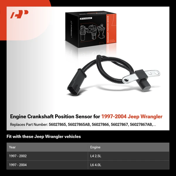 Engine Crankshaft Position Sensor for 1997-2004 Jeep Wrangler