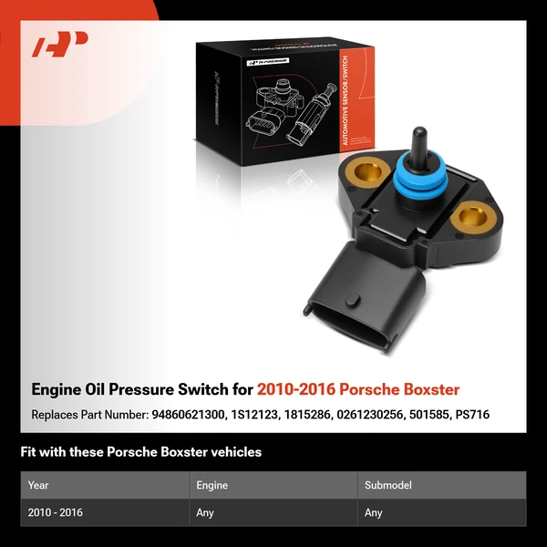 Engine Oil Pressure Switch for 2010-2016 Porsche Boxster