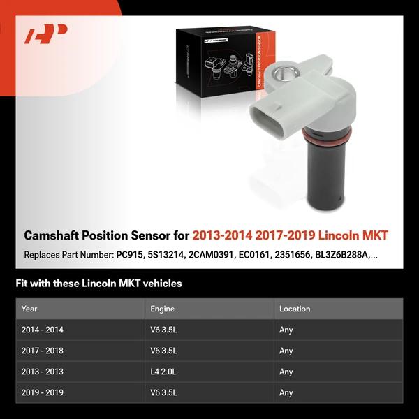 Camshaft Position Sensor for 2013-2014 2017-2019 Lincoln MKT
