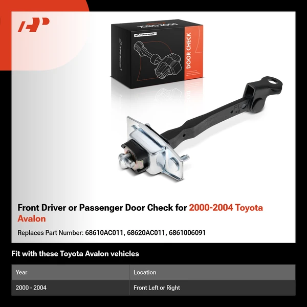 Front Driver or Passenger Door Check for 2000-2004 Toyota Avalon