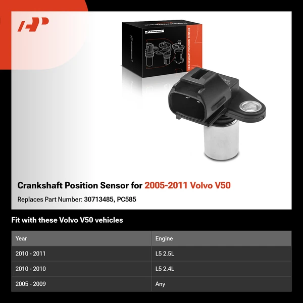 Crankshaft Position Sensor for 2005-2011 Volvo V50