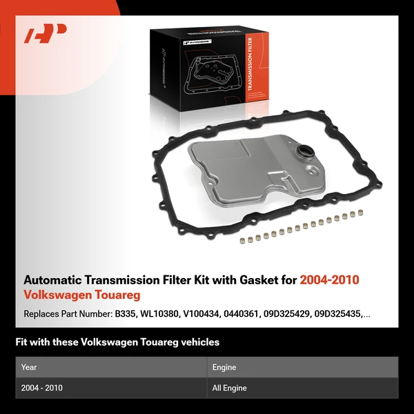 Automatic Transmission Filter Kit with Gasket for 2004-2010 Volkswagen Touareg