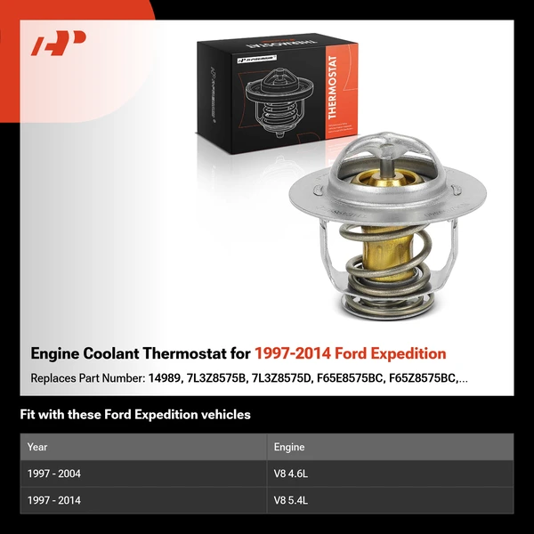 Engine Coolant Thermostat for 1997-2014 Ford Expedition
