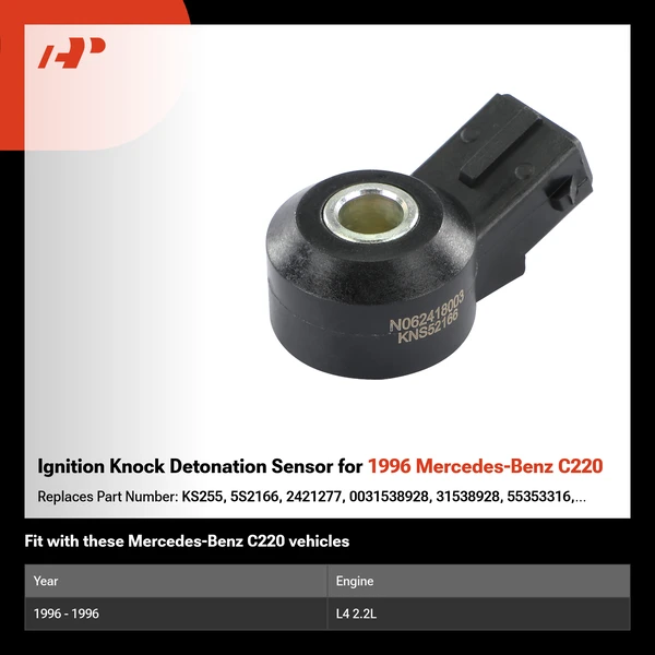 Ignition Knock Detonation Sensor for 1996 Mercedes-Benz C220