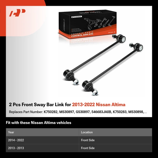 2 Pcs Front Sway Bar Link for 2013-2022 Nissan Altima