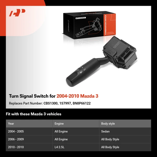 Turn Signal Switch for 2004-2010 Mazda 3