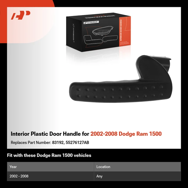 Interior Plastic Door Handle for 2002-2008 Dodge Ram 1500