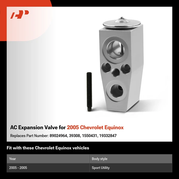 AC Expansion Valve for 2005 Chevrolet Equinox