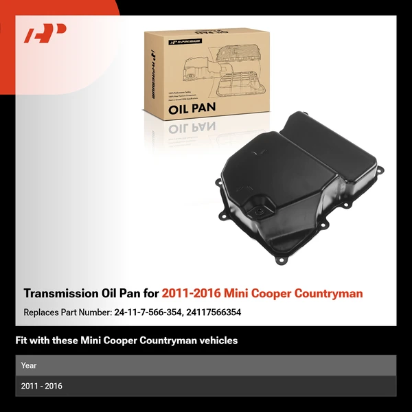 Transmission Oil Pan for 2011-2016 Mini Cooper Countryman