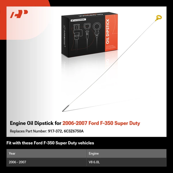 Engine Oil Dipstick for 2006-2007 Ford F-350 Super Duty