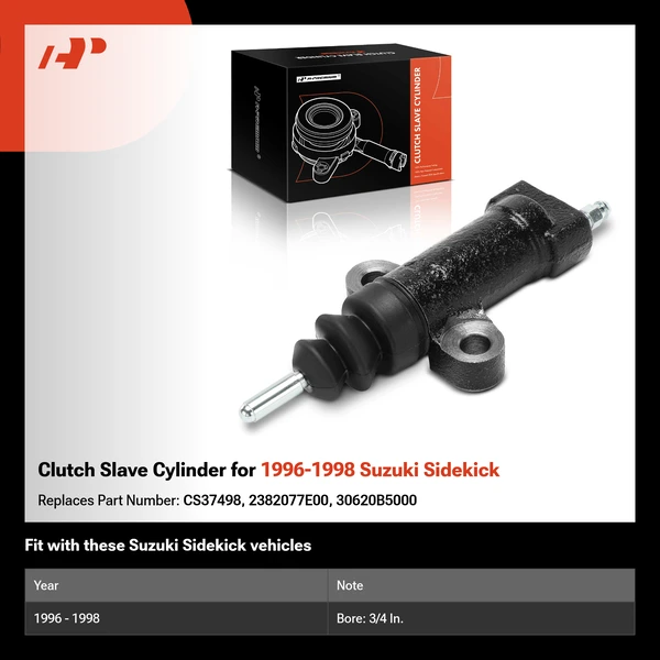 Clutch Slave Cylinder for 1996-1998 Suzuki Sidekick